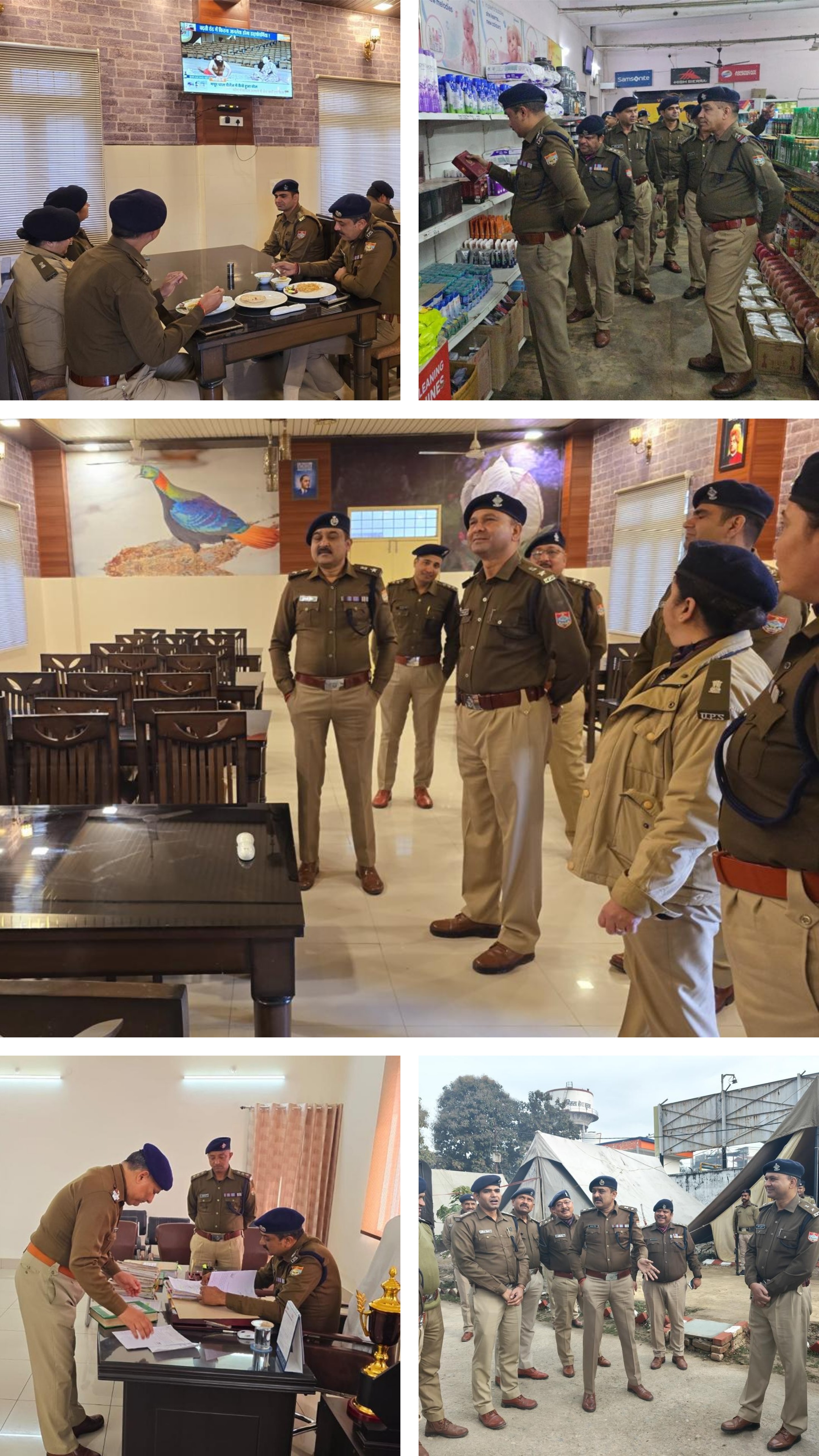 पुलिस कप्तान ने पुलिस लाईन में आयोजित परेड का किया निरीक्षण, मेस व निर्माण कार्यो को जांचा