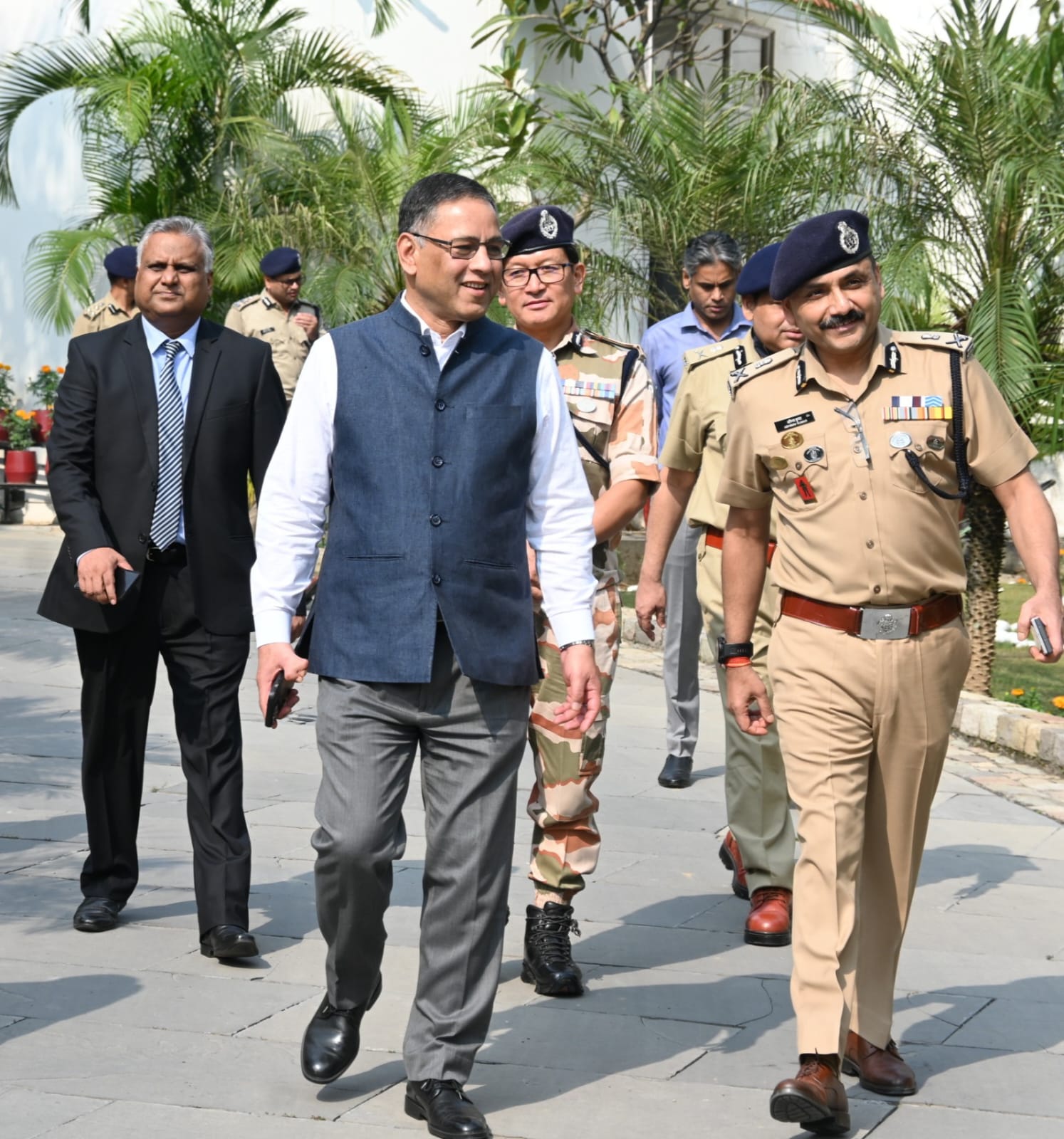 डीजीपी ने डायरेक्टर आई.बी का प्रदेश में स्वागत,राज्य की आंतरिक सुरक्षा व खुफिया तंत्र की मजबूती पर हुई वार्ता