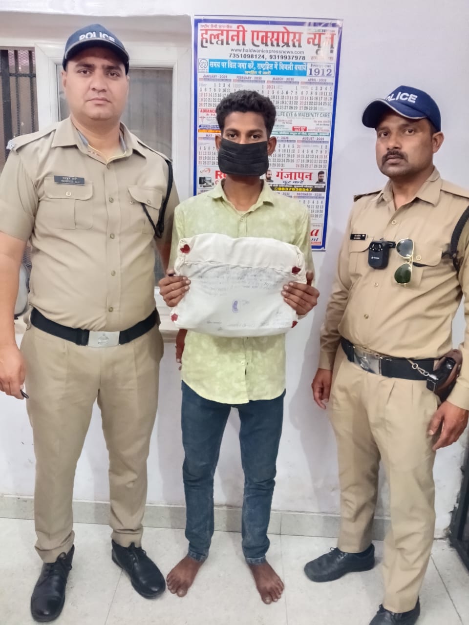 12 घण्टे के भीतर वनभूलपुरा पुलिस में शातिर चोर को किया गिरफ्तार
