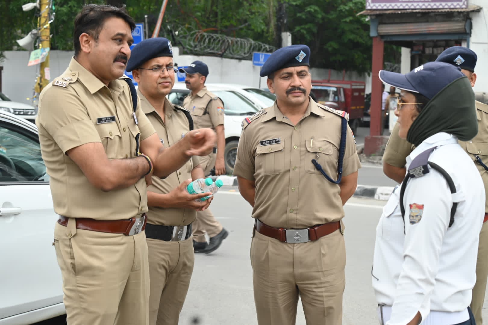 राष्ट्रपति के दौरे के किये बेहतरीन यातायात व्यवस्था बनाने पर कप्तान ने की टीम की सराहना