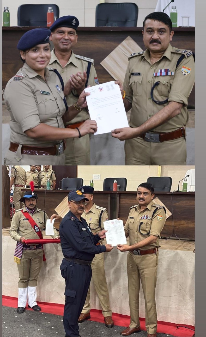 77 पुलिस कर्मियों को 'उत्कृष्ट' सेवा देने पर कप्तान ने किया सम्मानित