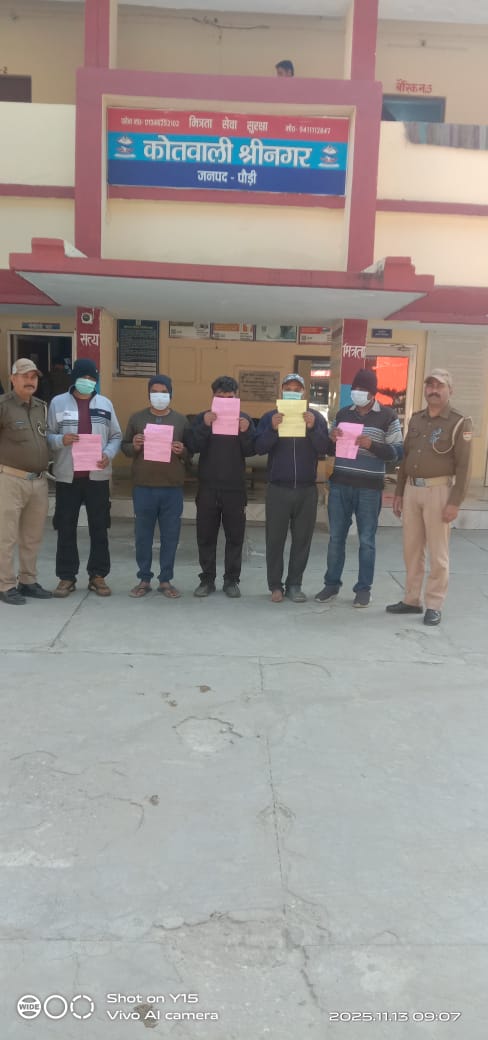 फ़ूड स्टाल संचालक से झगड़ा,मारपीट करते 5 युवक गिरफ्तार