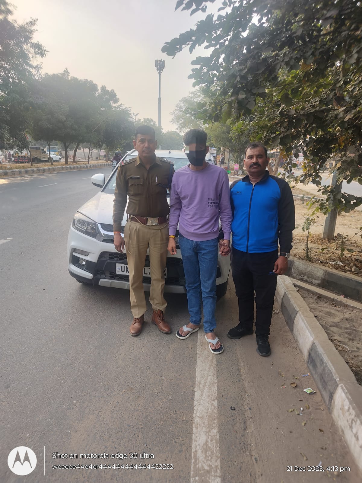 मॉर्निंग वॉक पर निकली महिला को कार से टक्कर मारने वाला अभियुक्त राजस्थान से गिरफ्तार