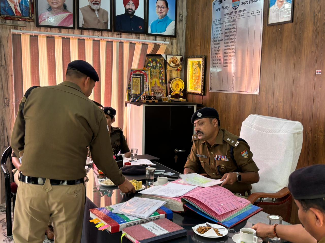 एसएसपी नवनीत सिंह पहुँचे थाना सिड़कुल, किया निरीक्षण