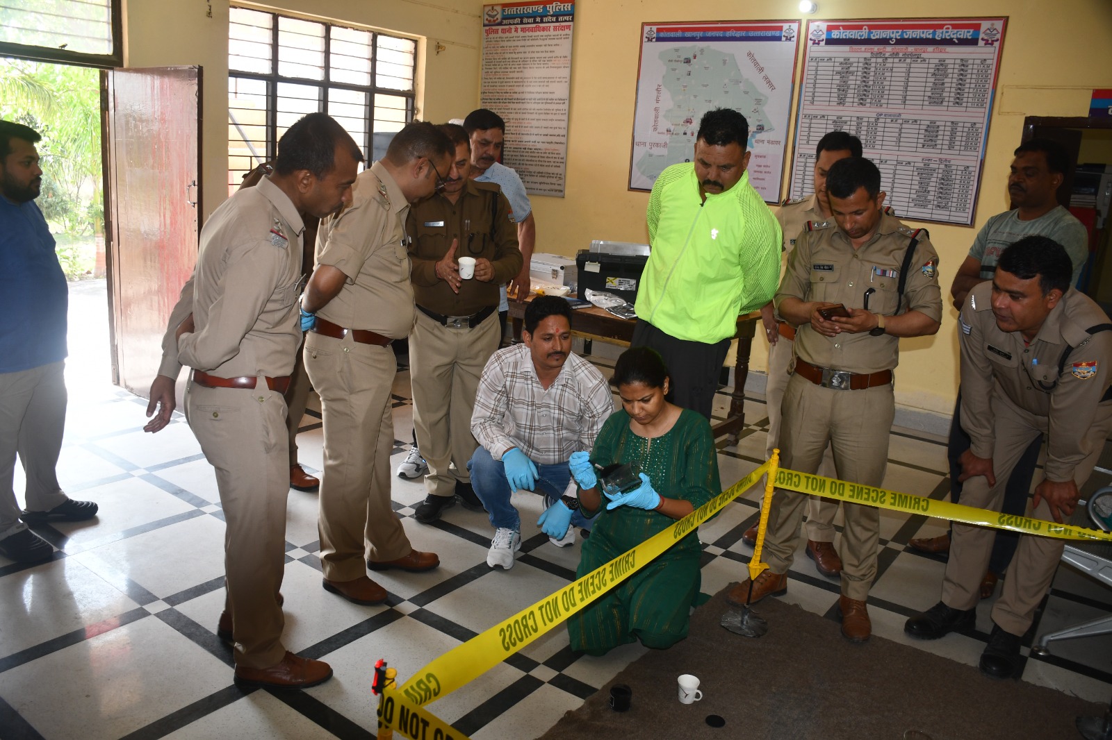 खानपुर पुलिस का सराहनीय प्रयास, क्राइम सीन इन्वेस्टिगेशन पर दिया गया प्रशिक्षण