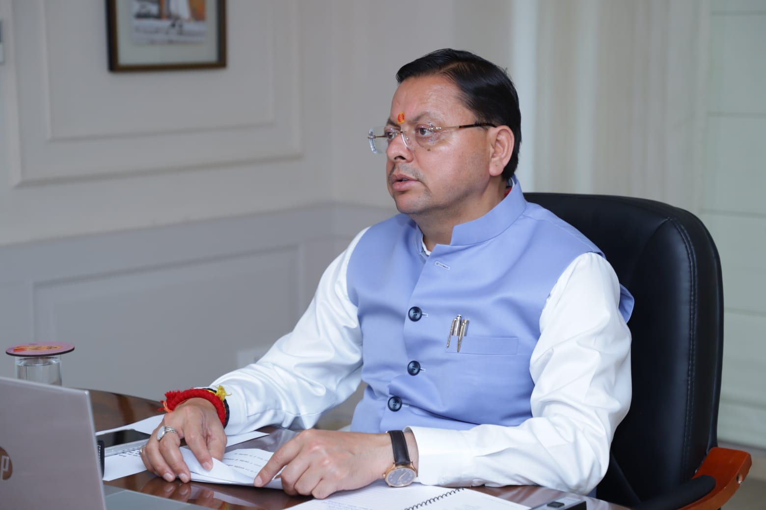 मुख्यमंत्री पुष्कर सिंह धामी ने किया राजस्व लोग अदालत का शुभारम्भ