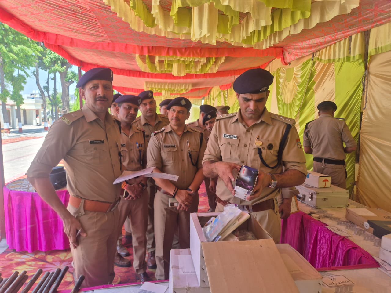 पुलिस अधीक्षक देहात व सीओ मंगलौर ने किया कोतवाली मंगलौर का छमाई निरीक्षण