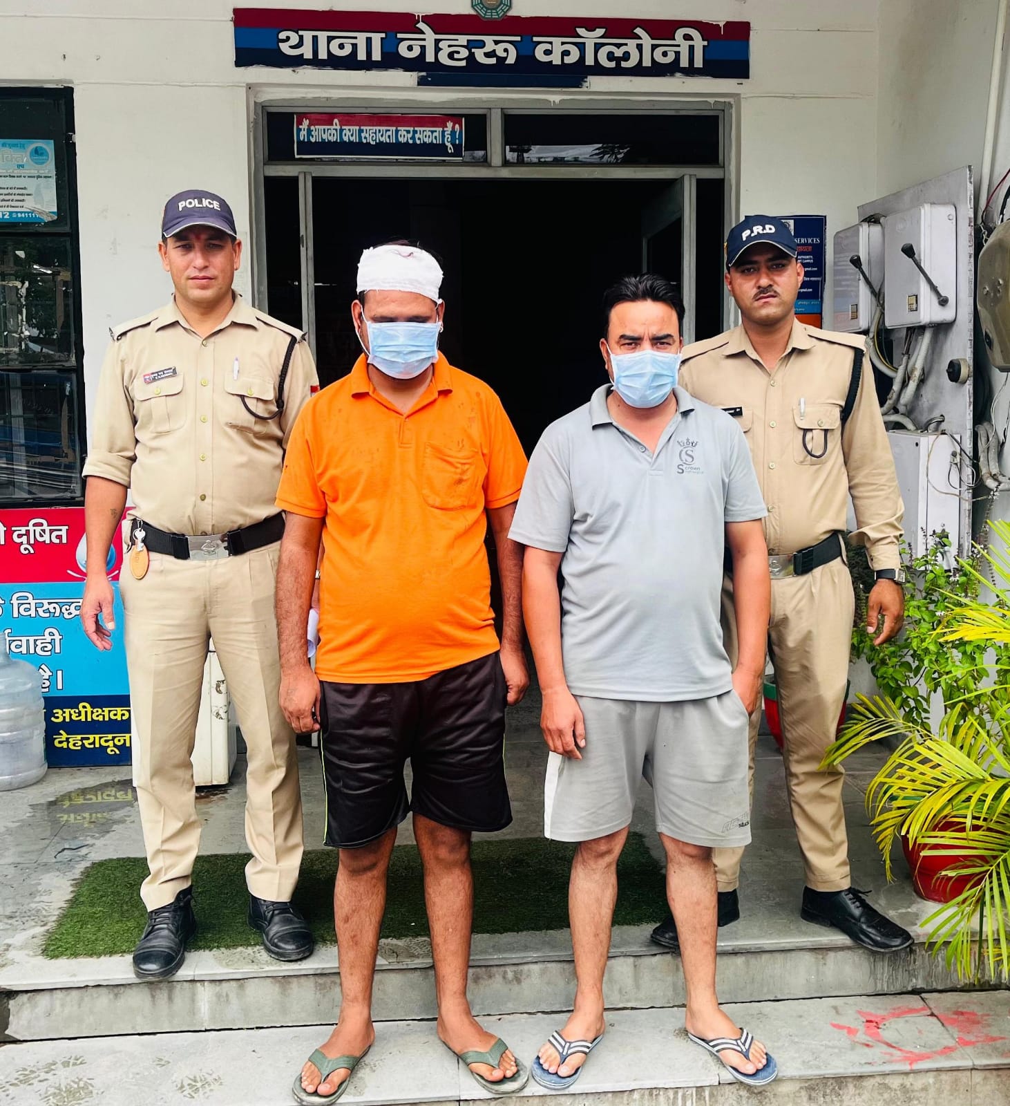 आपसी झगड़े के दौरान पुलिस को दी झूठी फायरिंग की सूचना, 2 अभियुक्त गिरफ्तार