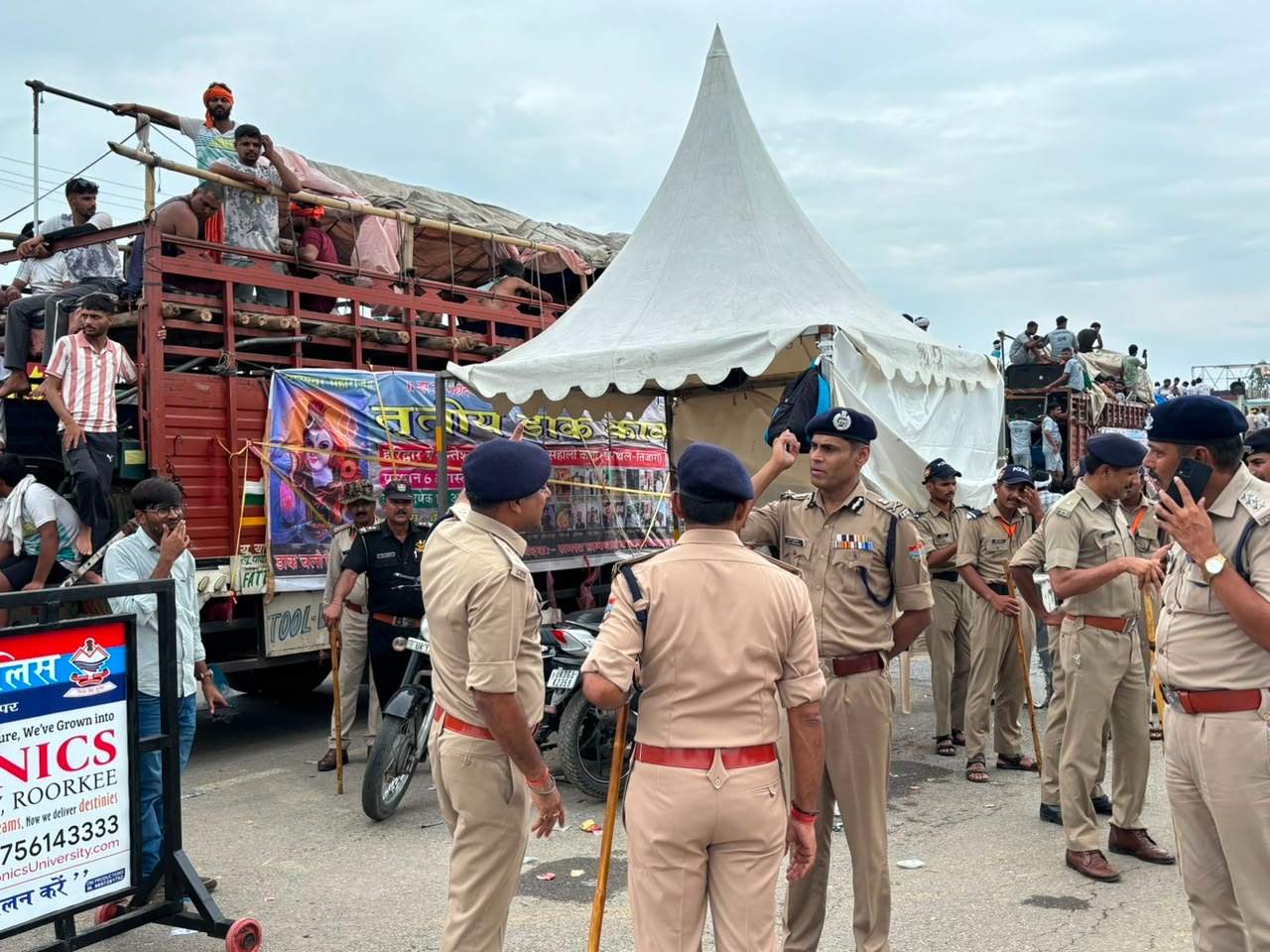 कांवड़ यात्रा व्यवस्थाओं का जायजा लेने हरिद्वार पहुंचे एडीजी लॉ एंड ऑर्डर