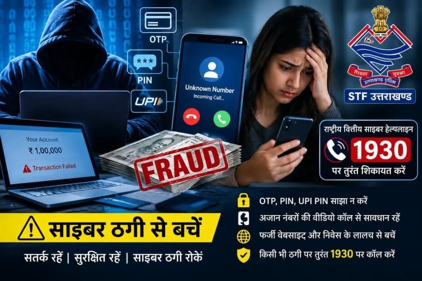 साइबर ठगी के खिलाफ एसटीएफ की कार्रवाई जारी, 25.42 करोड़ रुपये की धनराशि बचाई