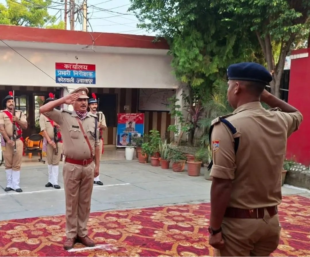 कोतवाली ज्वालापुर का एसपी सिटी दीपक सिंह ने किया अर्धवार्षिक निरीक्षण, व्यवस्थाओं को दुरुस्त रखने के दिए निर्देश