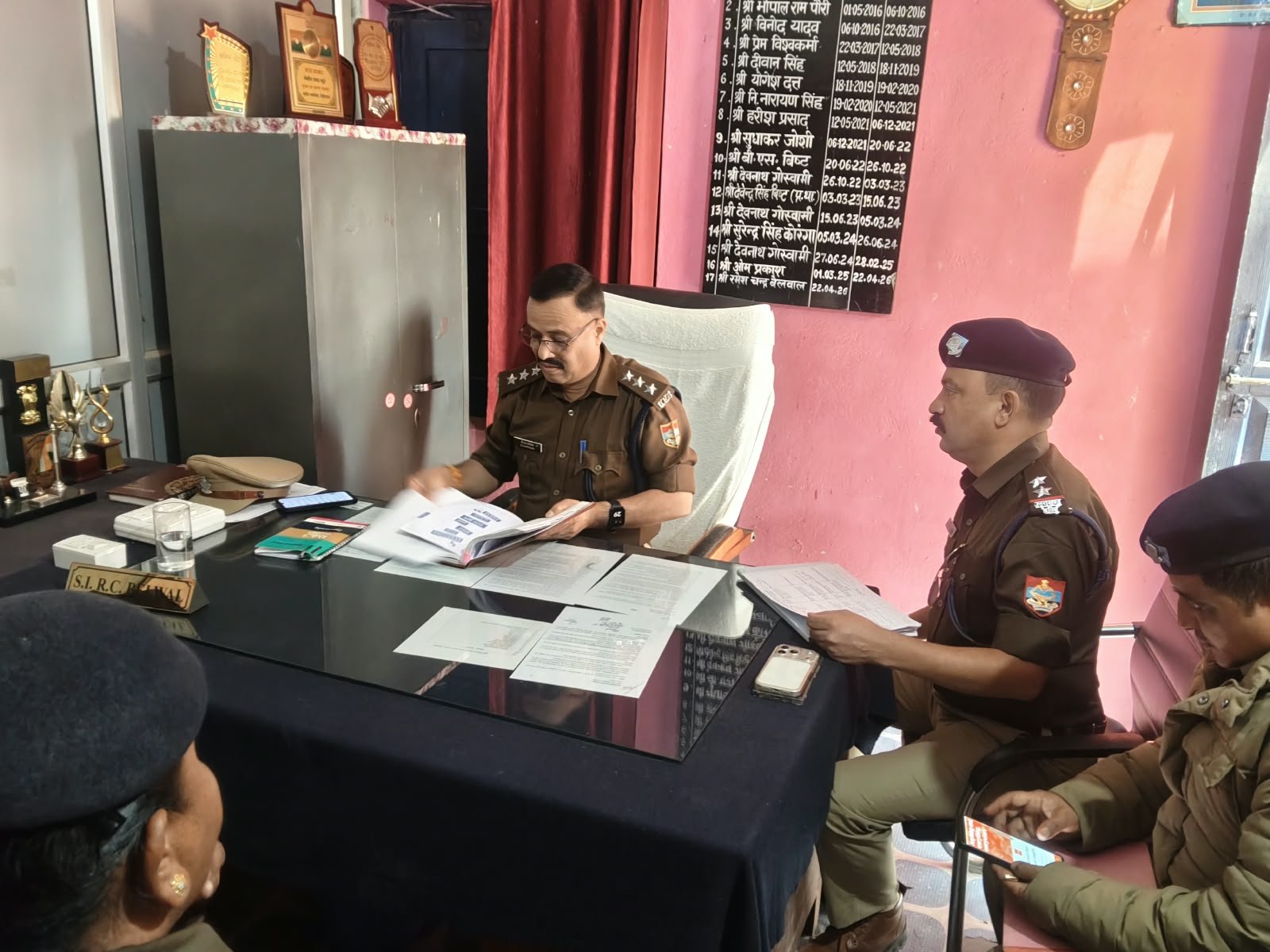 सीओ चम्पावत द्वारा थाना पाटी के नवनिर्मित भवन का निरीक्षण किया